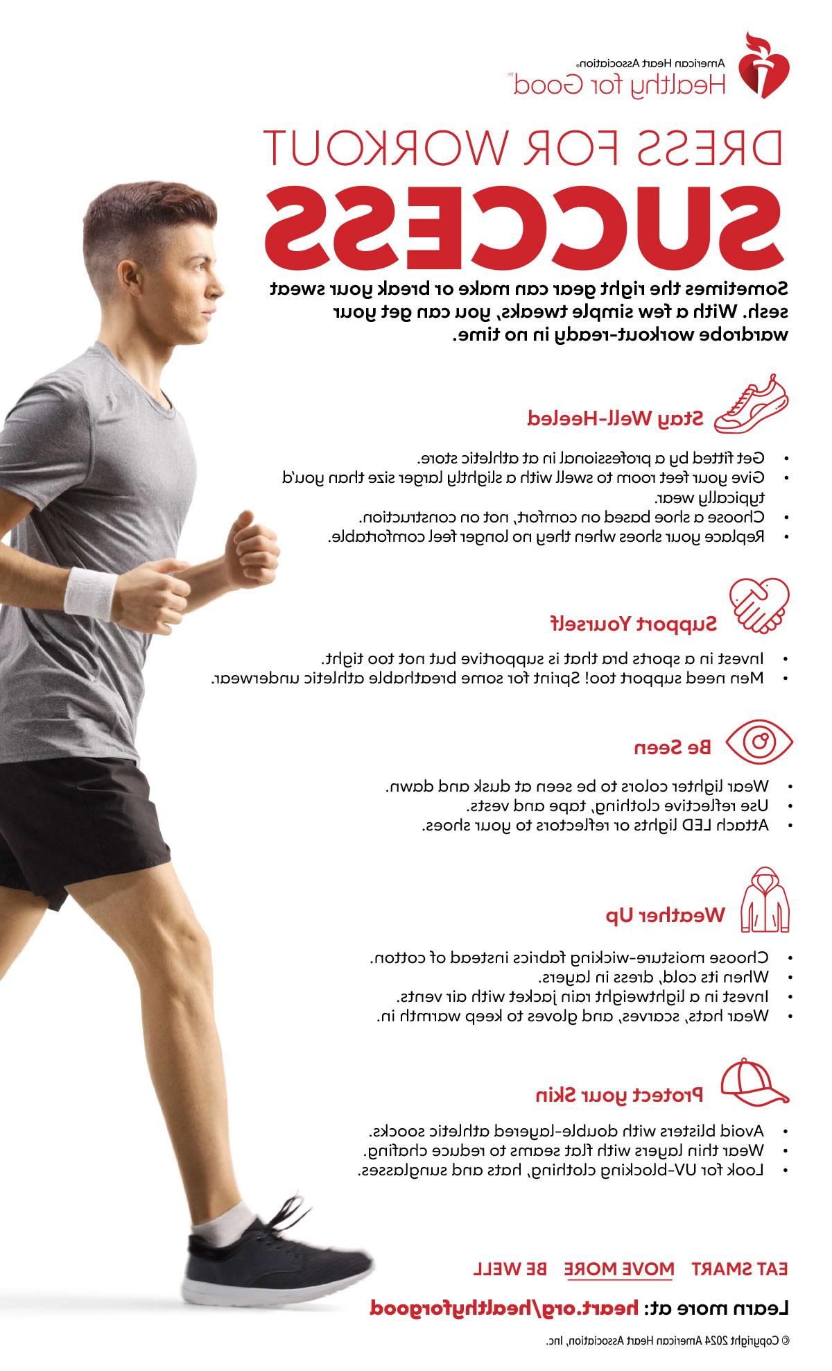 Dress for workout success infographic